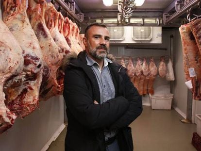 Canales, en las instalaciones de EDUCARNE en el mercado de Barceló.