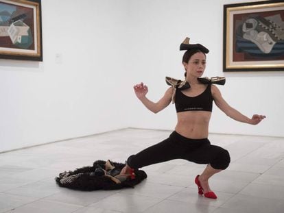 Olga Pericet bail&oacute; en el Museo Reina Sof&iacute;a de Madrid dentro de la pieza &#039;20 dancers for the XX Century&#039; de Boris Charmatz.  