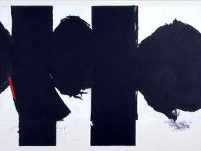 &#039;Elegy&#039;, obra de Robert Motherwell incluida en la exposici&oacute;n de la galer&iacute;a Dominique Levy.