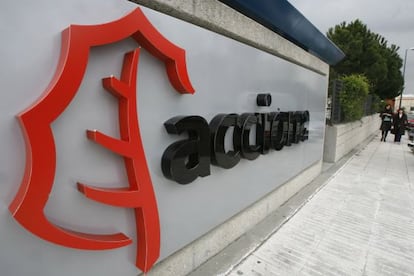 Exterior de la sede de la constructora española Acciona.
