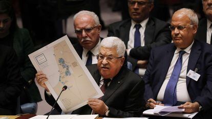 El presidente palestino, Mahmud Abbas, intervenía en noviembre en el Consejo de Seguridad de las Naciones Unidas, en Nueva York.