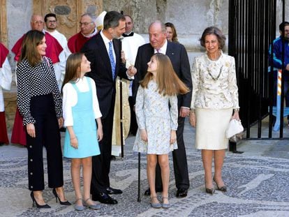 La família reial, en una imatge d'arxiu.