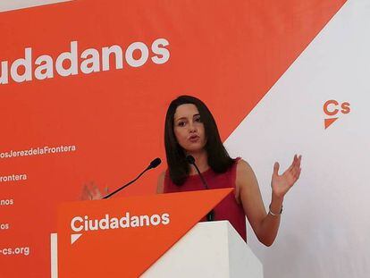 La líder de Ciudadanos en Cataluña, Inés Arrimadas, en Jerez de la Frontera / En vídeo, declaraciones de Inés Arrimadas