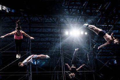 Ensayo del espectáculo 'Sép7imo día (no descansaré)' en Buenos Aires.