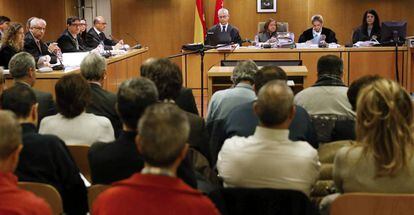 Los acusados del caso Guateque en la Audiencia Provincial.