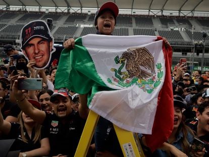 Seguidores de Sergio 'Checo' Pérez, durante la última edición del Gran Premio de México, el 28 de octubre de 2022.