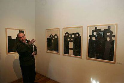 Ignacio Chillida, en la exposición <i>Para el hombre por los derechos humanos.</i>