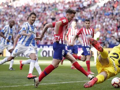 FOTO: Saúl bate a Lunin después de detenerle este el penalti. / VÍDEO: Declaraciones de Simeone tras el partido.