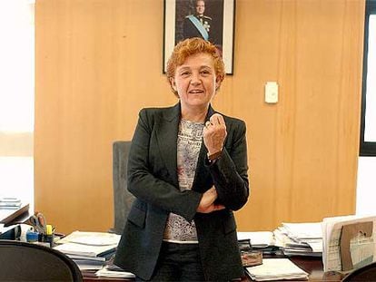 La directora de RTVE, Carmen Caffarel, poco después de su nombramiento en abril de 2004.