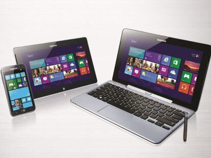 M&oacute;viles y tabletas de Samsung con sistema Windows 8.