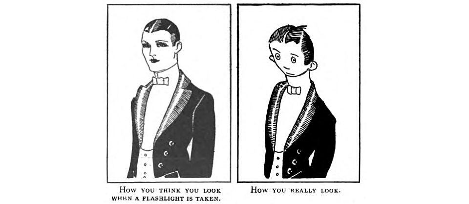 Imagen del que muchos consideran el primer meme de la historia, publicado en 1921 por la revista 'Judge', de la Universidad de Iowa.