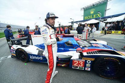Fernando Alonso, en Daytona.