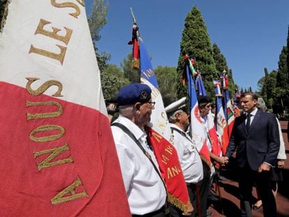 Emmanuel Macron, en la conmemoración del desembarco en Provenza.