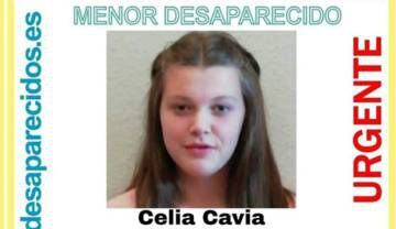 Cartel de búsqueda de Celia Cavia, de 14 años.