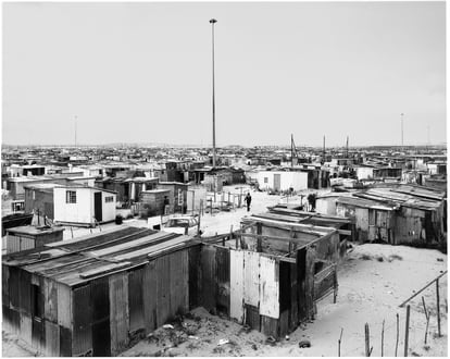 Fotografía de Ciudad del Cabo (Sudáfrica) tomada por David Goldblatt en 1987.