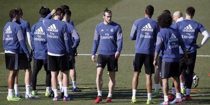 Gareth Bale durante el entrenamiento.