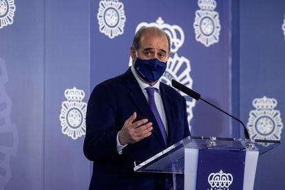 Francisco Pardo, director general de la Policía, durante un acto celebrado el pasado miércoles en Madrid.