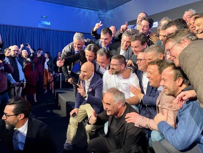 El famoso selfi de Quique Dacosta (desde otra perspectiva) con ocasión de La Última Cena de Dani García.