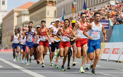 Prueba de marathon, este lunes, en Múnich.