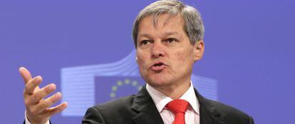 El comisario de Agricultura, Dacian Cioloş, el mi&eacute;rcoles en Bruselas.