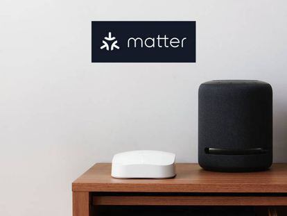 Amazon eero con el logotipo de Matter