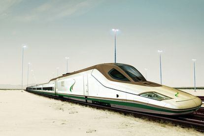 Prototipo del tren que el consorcio español ha ofertado a las autoridades de Arabia Saudí.