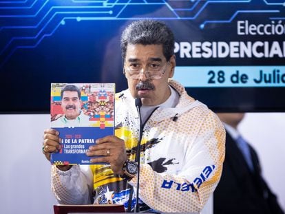 El presidente de Venezuela, Nicolás Maduro, este lunes.