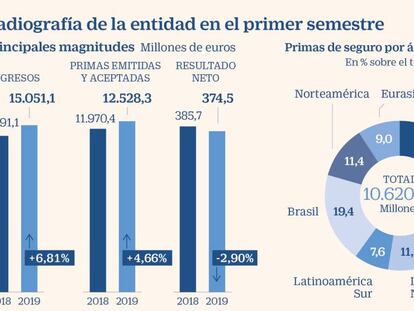 Mapfre choca contra las caídas de la deuda