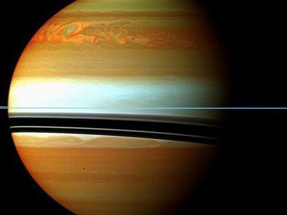 La gran tormenta en el hemisferio Norte de Saturno.