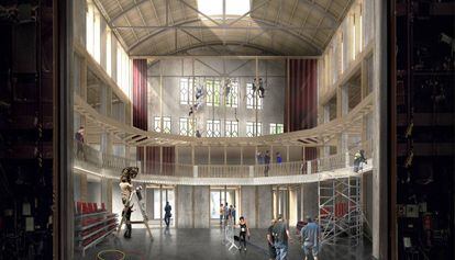 Imagen virtual del futuro teatro Arnau en el Paral·lel.