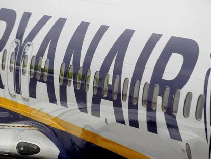 Un avión de Ryanair.