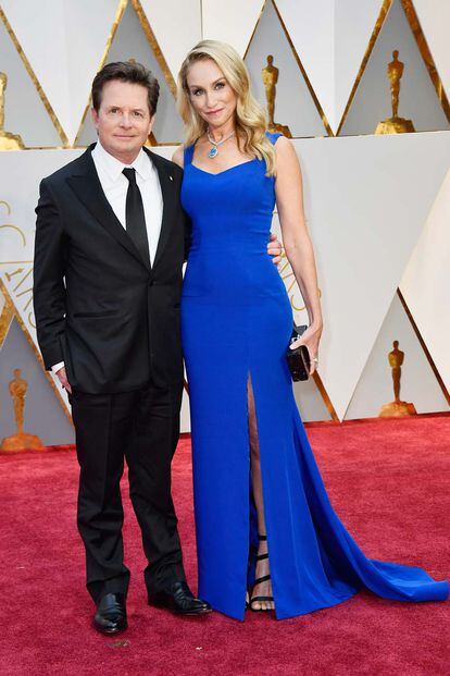 Michael J. Fox y Tracy Pollan.