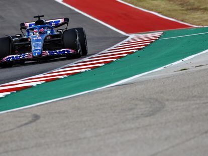 Fernando Alonso en el circuito de Las Américas.