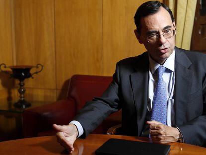 Jaime Caruana, director general del Banco de Pagos Internacionales, en la Bolsa de Madrid