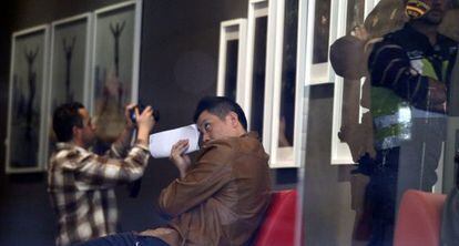 Gao Ping durante el registro de su galería de arte en 2012.