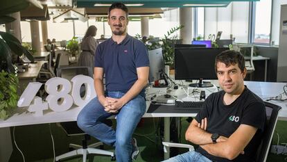 Alfredo R. Cebrián y Sergio Aguado (derecha), fundadores de 480.