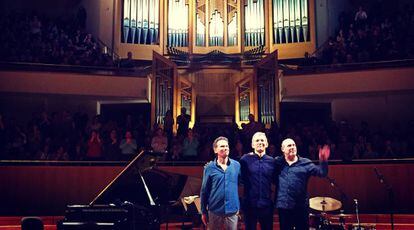El trío de jazz de Brad Mehldau, en el Auditorio Nacional de Música, en Madrid.