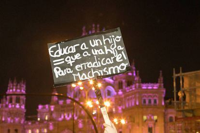 Imagen de la manifestación del pasado 8 de marzo en Madrid.