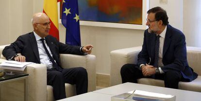 Mariano Rajoy rep a la Moncloa Josep Antoni Duran Lleida, d'Unió.