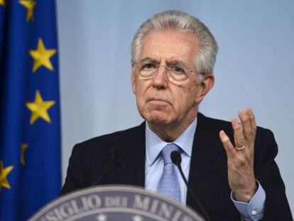 El primer ministro italiano, Mario Monti.