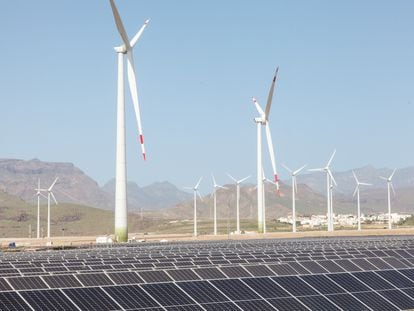 Complejo de energías renovables de Ecoener, en Gran Canaria.