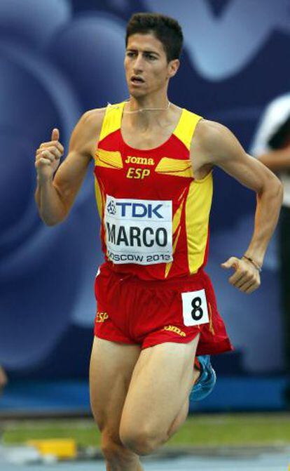 Luis Alberto Marco compite en las eliminatorias de 800m