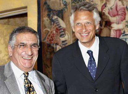 Villepin y Emmanuelli, hoy en el Palacio de Matignon