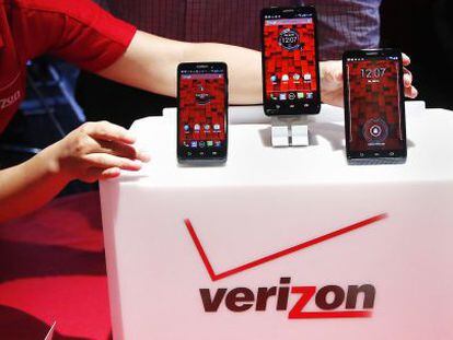 Teléfonos móviles de la compañía estadounidense Verizon.