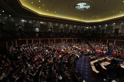 Sesi&oacute;n inagural del Congreso de EE UU 