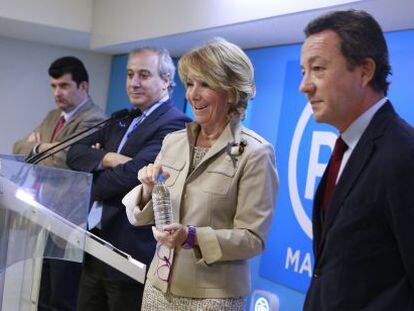 Aguirre, Presidenta del PP de Madrid, esta ma&ntilde;ana.