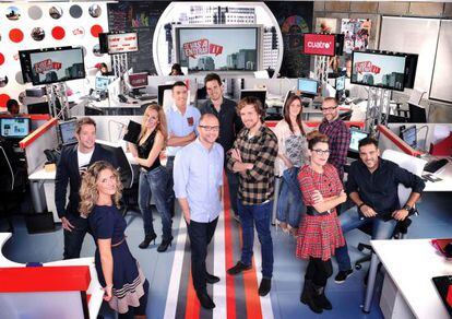 El equipo de periodistas y reporteros de 'Te vas a enterar'.