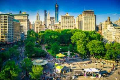 El parque de Union Square, en Nueva York.