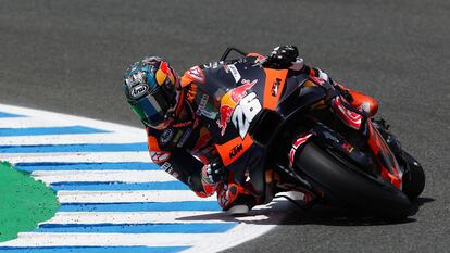 Dani Pedrosa, en su KTM, este viernes en el Circuito de Jerez.