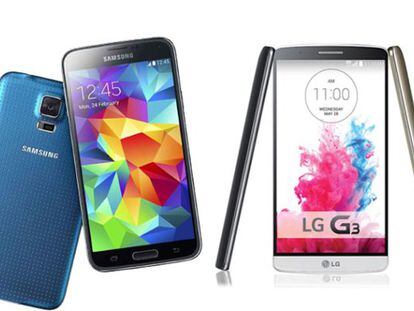 LG G3 y Samsung Galaxy S5 frente a frente